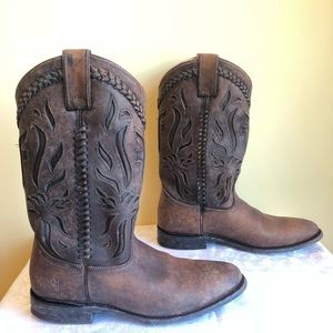 Frye Wyatt Overlay Boots Size 9 - Worn Once